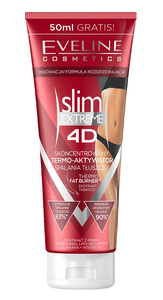 EVELINE COSMETICS SLIM EXTREME 4D SCONCENTROWANY TERMO=AKTYWATOR TŁUSZCZU FAT BURNER