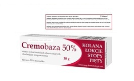 FARMAPOL CREMOBAZA 50% MOCZNIKA KREM NA ZROGOWACENIA PIĘTY STOPY ŁOKCIE KOLANA