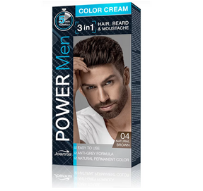 JOANNA POWER MEN COLOR CREAM FARBA DO WŁOSÓW BRODY WĄSÓW 3w1 DLA MĘŻCZYZN