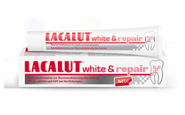 LACALUT WHITE & REPAIR PASTA DO ZĘBÓW WYBIELANIE I NAPRAWA SZKLIWA