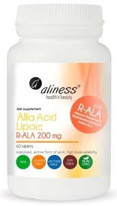 MEDICALINE ALINESS Kwas Alfa Liponowy R-ALA 200 mg 60 TABLETEK