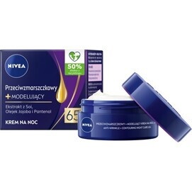 NIVEA PRZECIWZMARSZCZKOWY + MODELUJĄCY KREM NA NOC 65+