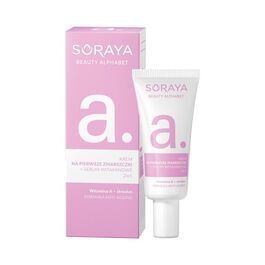 SORAYA BEAUTY ALPHABET "A" KREM NA PIERWSZE ZMARSZCZKI + SERUM WITAMINOWE 2w1