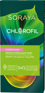 SORAYA  CHLOROFIL ZŁUSZCZAJĄCE KROPLE ZWĘŻAJĄCE PORY 15ml